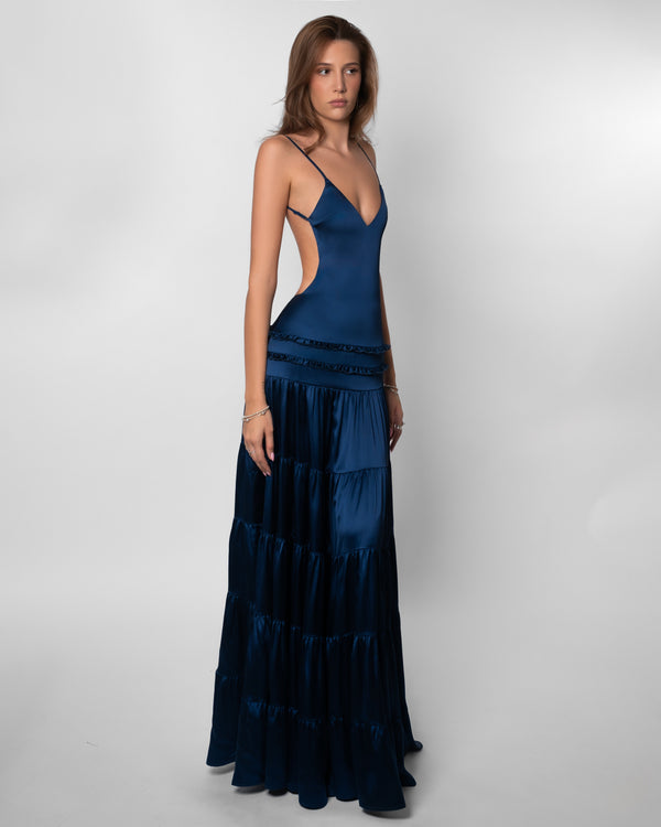 Midnight Flow Maxi Dress