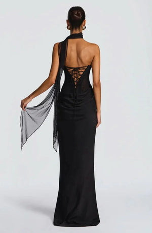 Halter Neck Maxi Dress