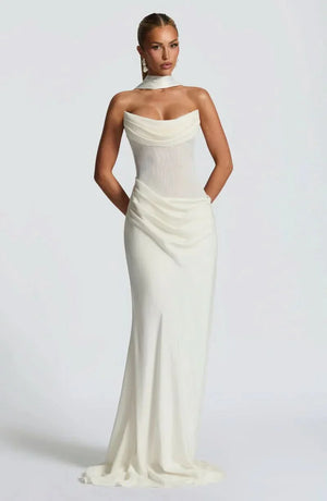 Halter Neck Maxi Dress