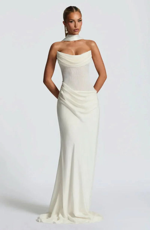 Halter Neck Maxi Dress