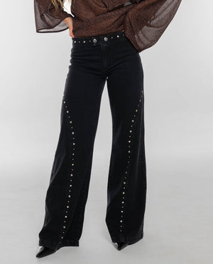 Roxie Studded Flare Jeans